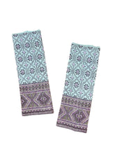 画像をギャラリービューアに読み込む, ハンドウォーマー 【花柄 ミント色:茶系】 No.1005-1