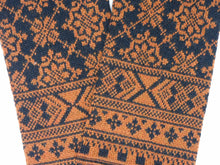 画像をギャラリービューアに読み込む, ハンドウォーマー クラシック柄 No.1005-4 ブラック×オレンジ