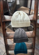 画像をギャラリービューアに読み込む, リブ編みニットキャップ 【ネップブラウン】