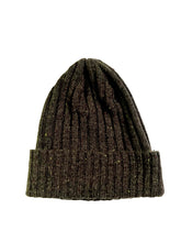 画像をギャラリービューアに読み込む, リブ編みニットキャップ 【ネップブラウン】