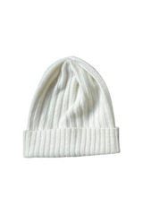 画像をギャラリービューアに読み込む, リブ編みニットキャップ 【ホワイト】
