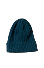 画像をギャラリービューアに読み込む, リブ編みニットキャップ 【深藍色】