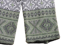 画像をギャラリービューアに読み込む, ハンドウォーマー 【花柄 緑系サシ色】 No.1005-1