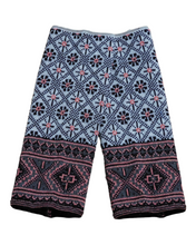 画像をギャラリービューアに読み込む, ハンドウォーマー 【花柄 ピンク系サシ色】 No.1005-1