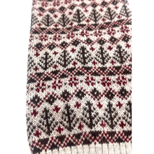 画像をギャラリービューアに読み込む, ハンドウォーマー 【森 アイボリー × 赤×茶】 No.1003-4
