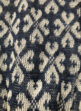 画像をギャラリービューアに読み込む, 麻×麻ジャカードニットターバン　NAVY×BEIGE
