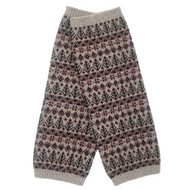 ハンドウォーマー 【森 アイボリー × 赤×茶】 No.1003-4